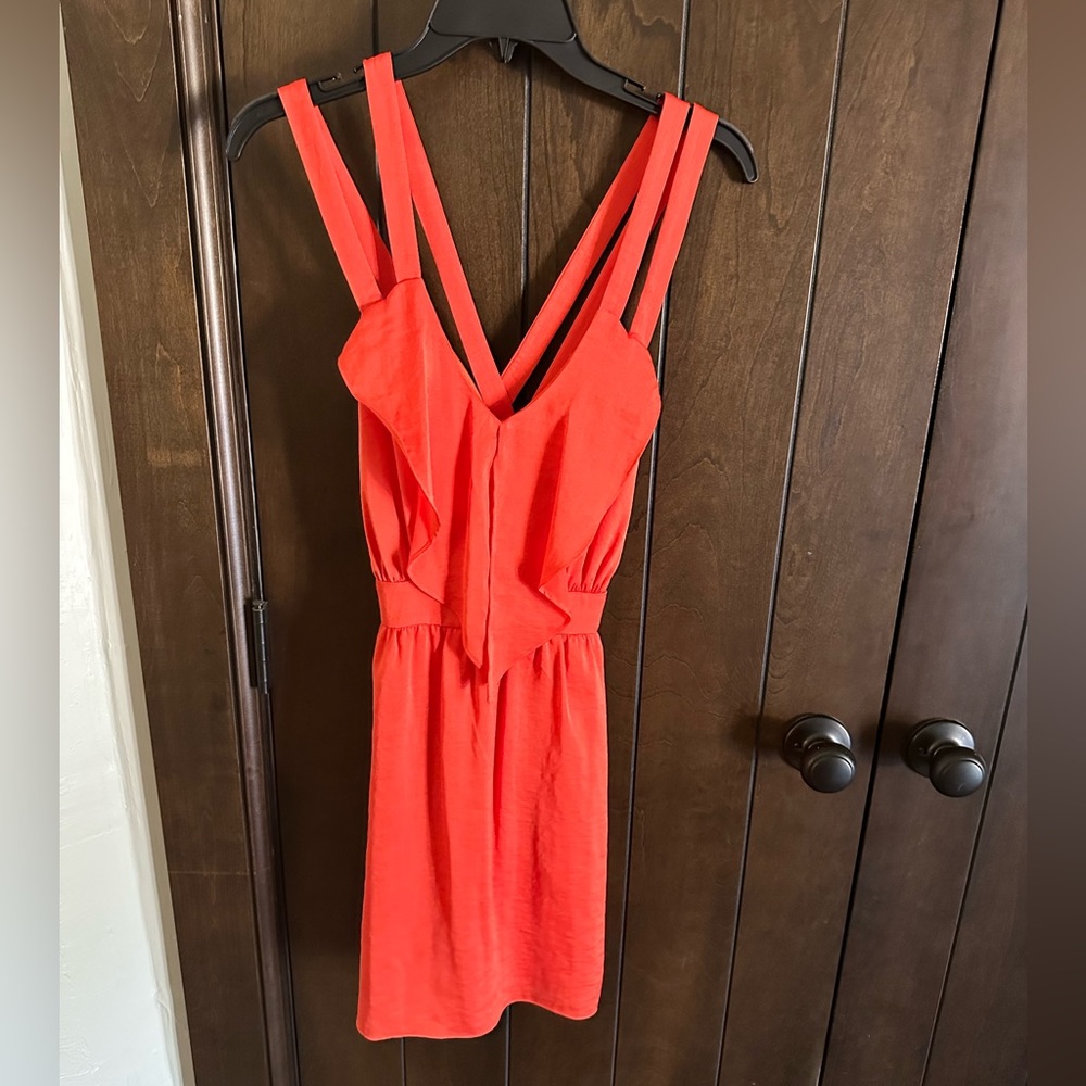 Orange BCBG mini dress